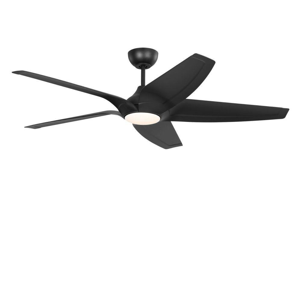 Dellwood 5 Blade Ceiling Fan with Light Kit 56 Inch Wide by Generation - 5DLWCSM56D