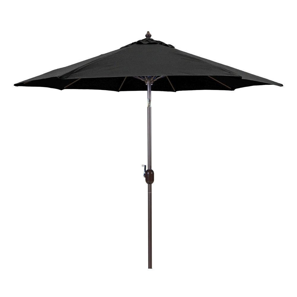 9 Foot Manual Tilt Aluminum Crank Lift Octagon Market Umbrella by Galtech - 636
