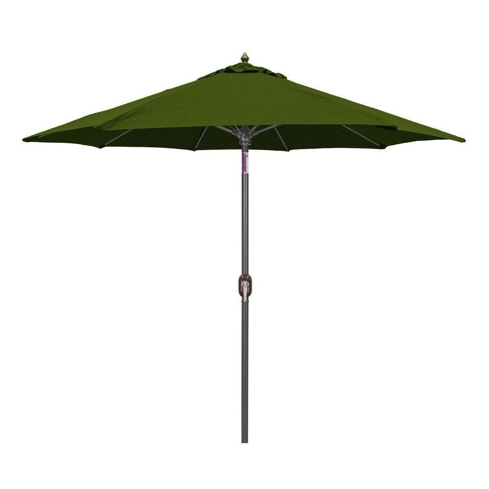 9 Foot Auto Tilt Aluminum Crank Lift Octagon Market Umbrella by Galtech - 736