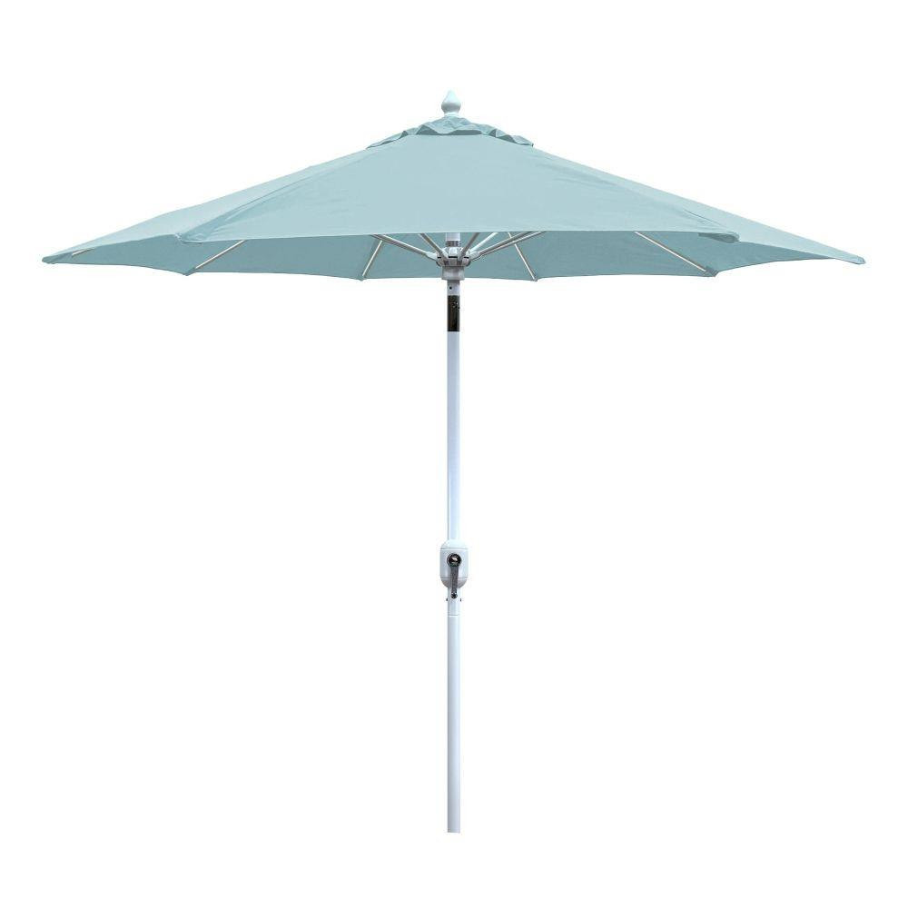 9 Foot Auto Tilt Aluminum Crank Lift Octagon Market Umbrella by Galtech - 736