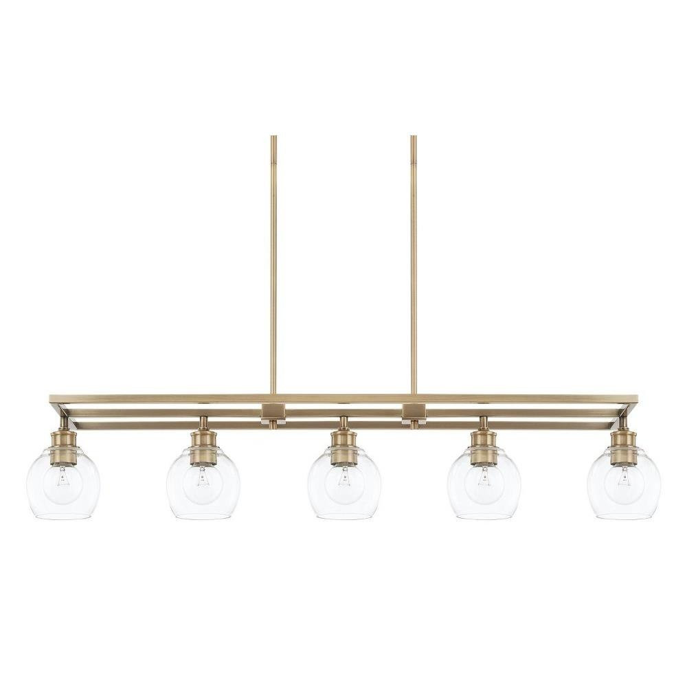 Mid Century 5 Light Oversized Island Pendant by Capital - 821151