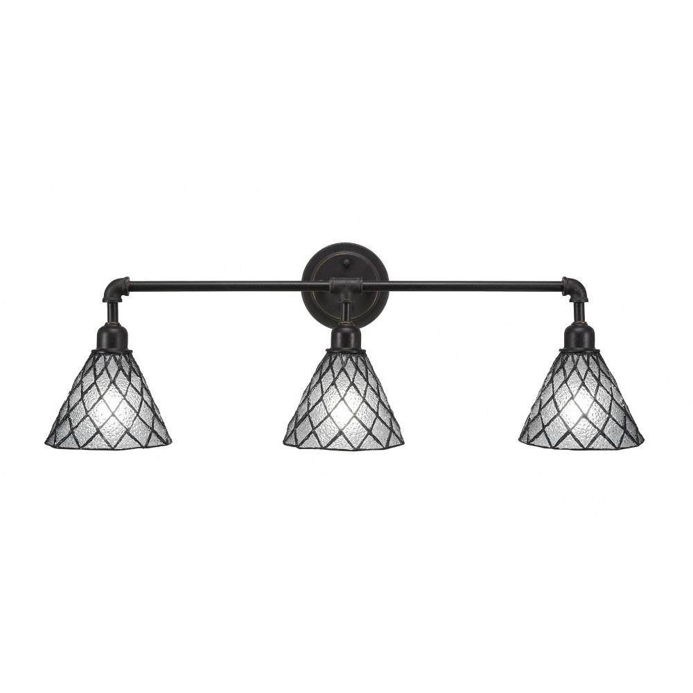 Vintage 3 Light Vanity Light 31.75 Inch Length by Toltec - 183--85-3175