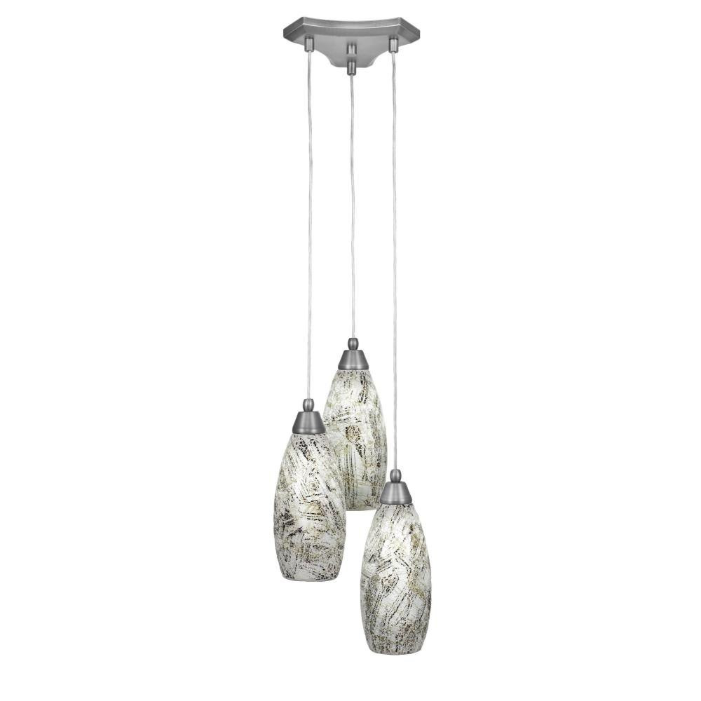 Europa 3 Light Medium Pendant 13.5 Inch Tall by Toltec - 28-1125-135-