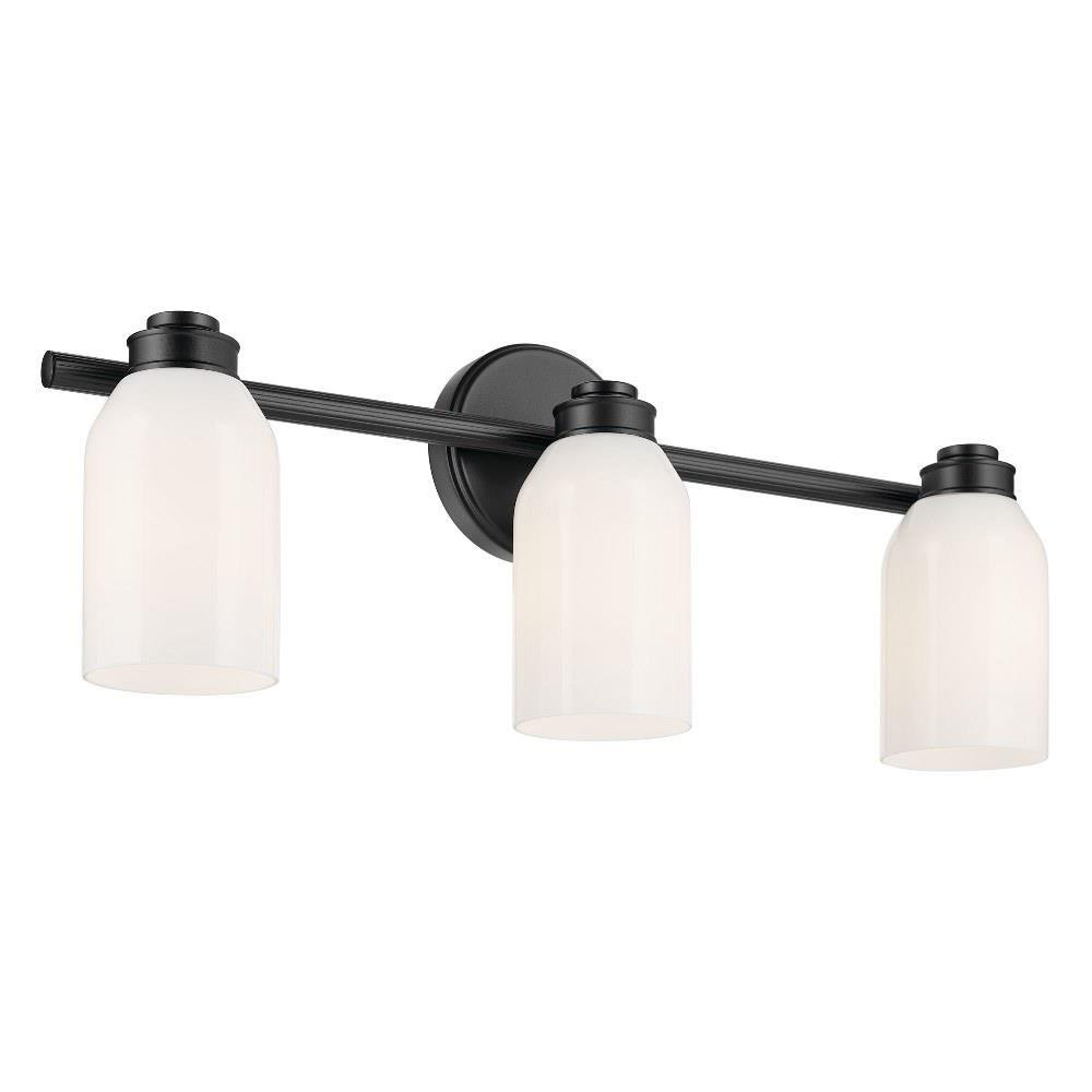 Shae 3 Light Bath Vanity 9 Inch Tall and 24.25 Inch Wide by Kichler - 55202