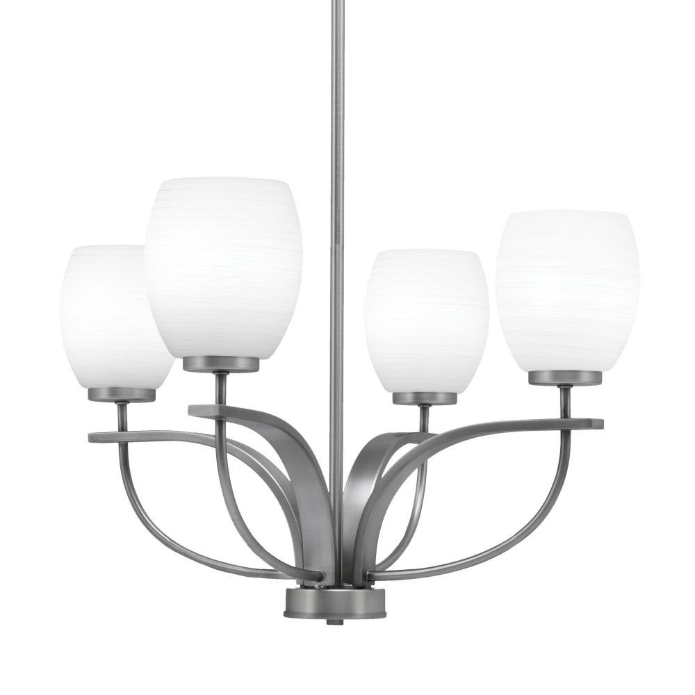 Cavella 4 Light Medium Chandelier by Toltec 3904-64