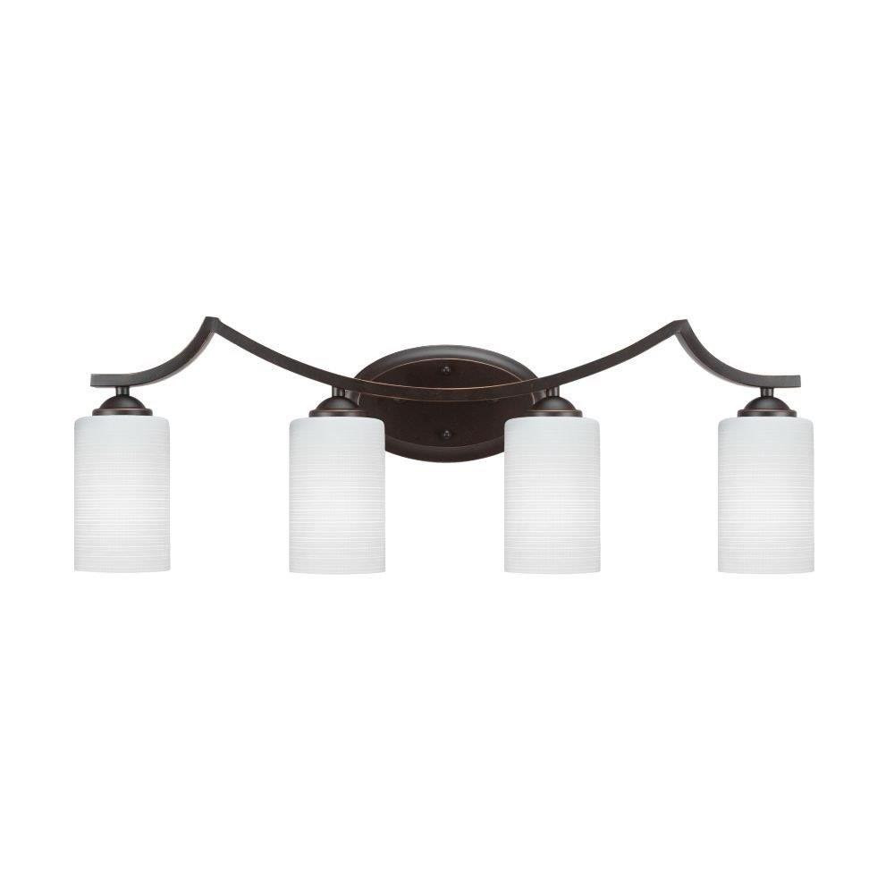 Zilo 4 Light Vanity Light 30 Inch Length by Toltec - 554-30-1025-7