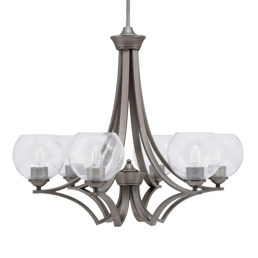 Zilo 6 Light Large Chandelier by Toltec 566-MB-4100