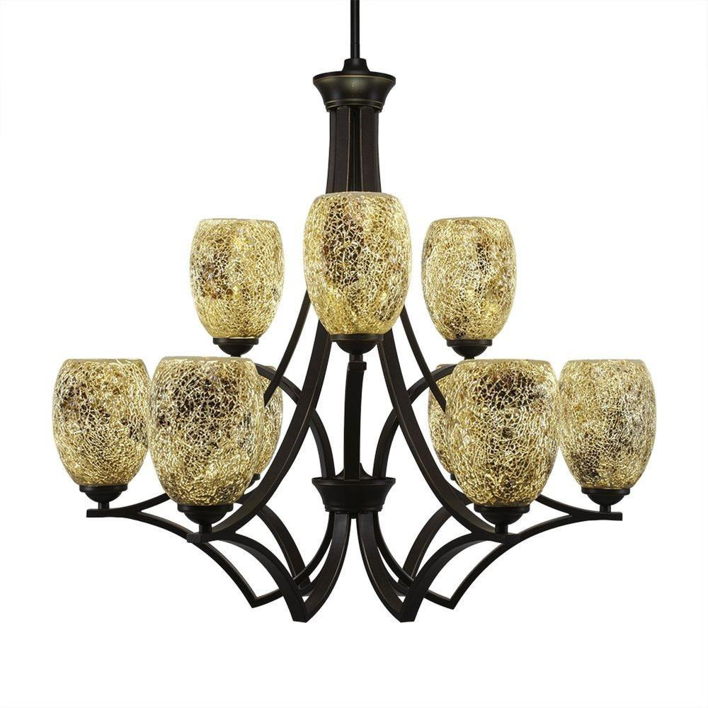 Zilo 9 Light Large Chandelier by Toltec 569-29252775