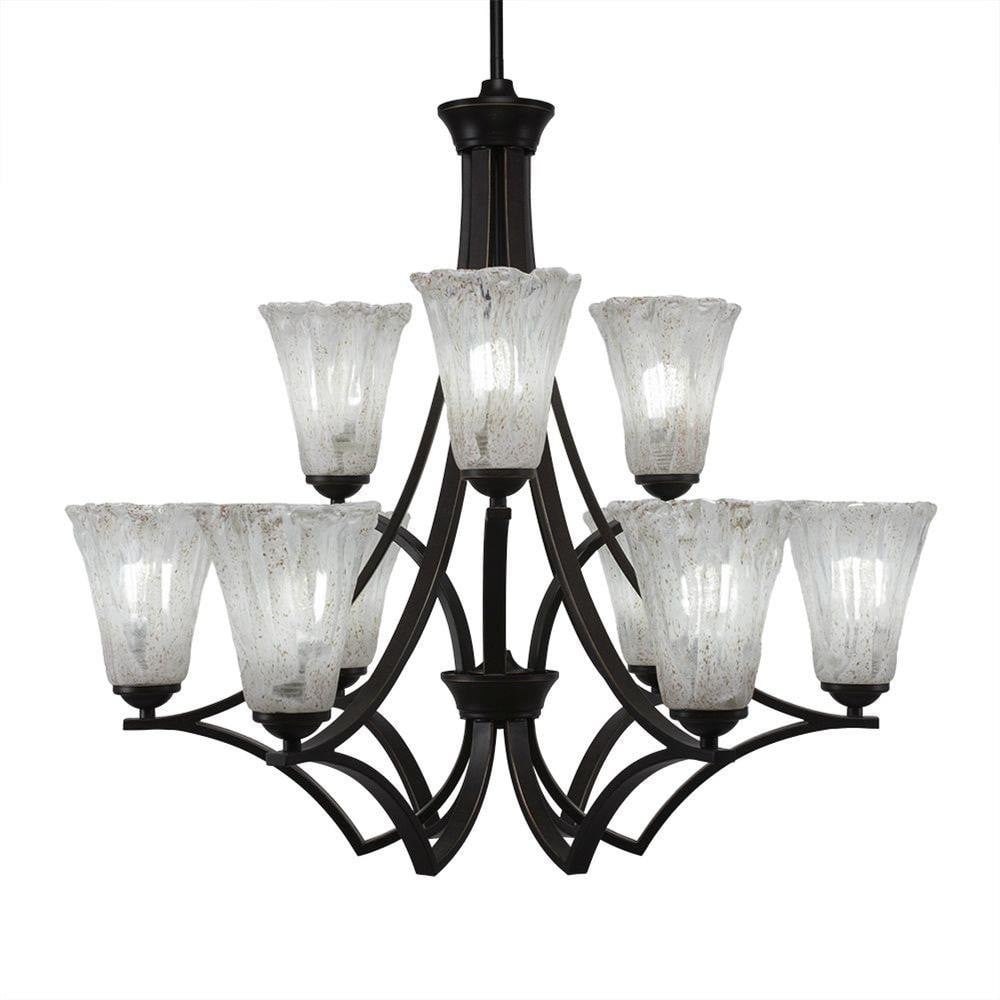 Zilo 9 Light Large Chandelier by Toltec 569-302775