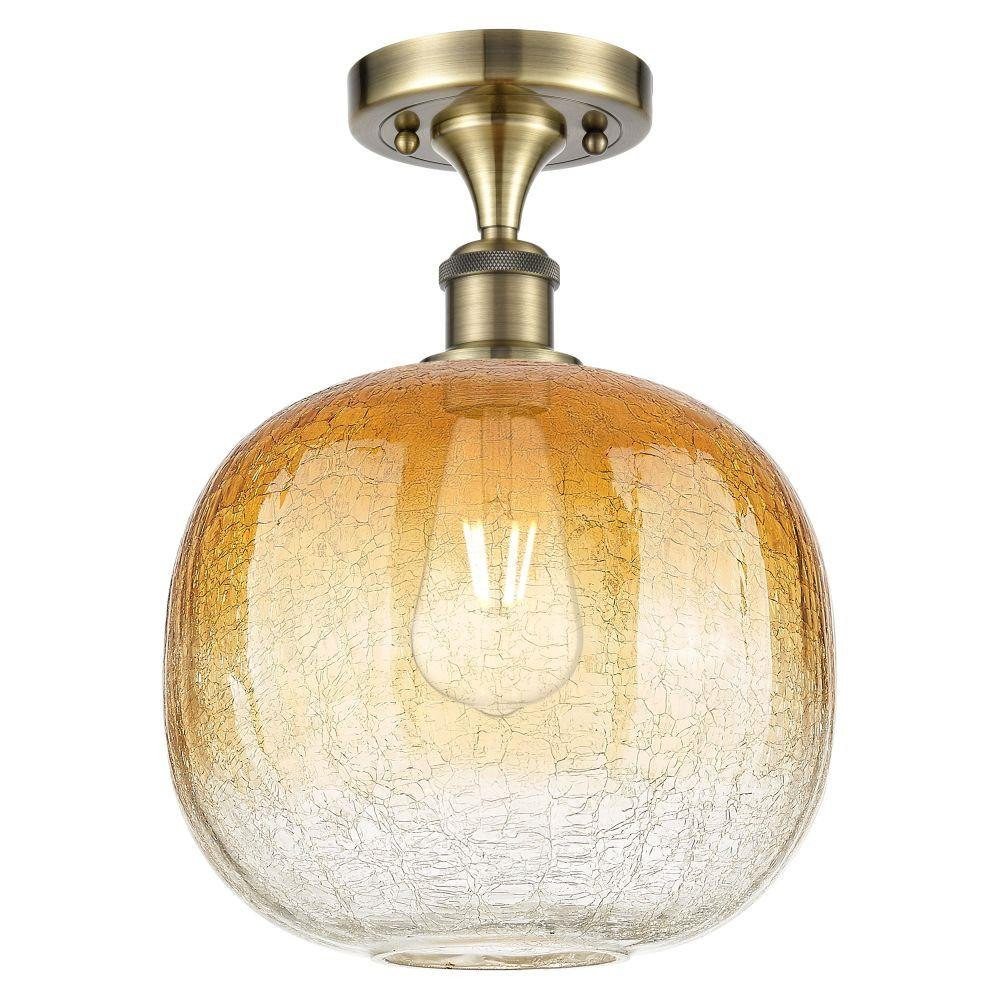 Brookhaven Sphere 1 Light Semi Flush Mount 13 X 10.5 Inch by Innovations - 516-1C-G481-10