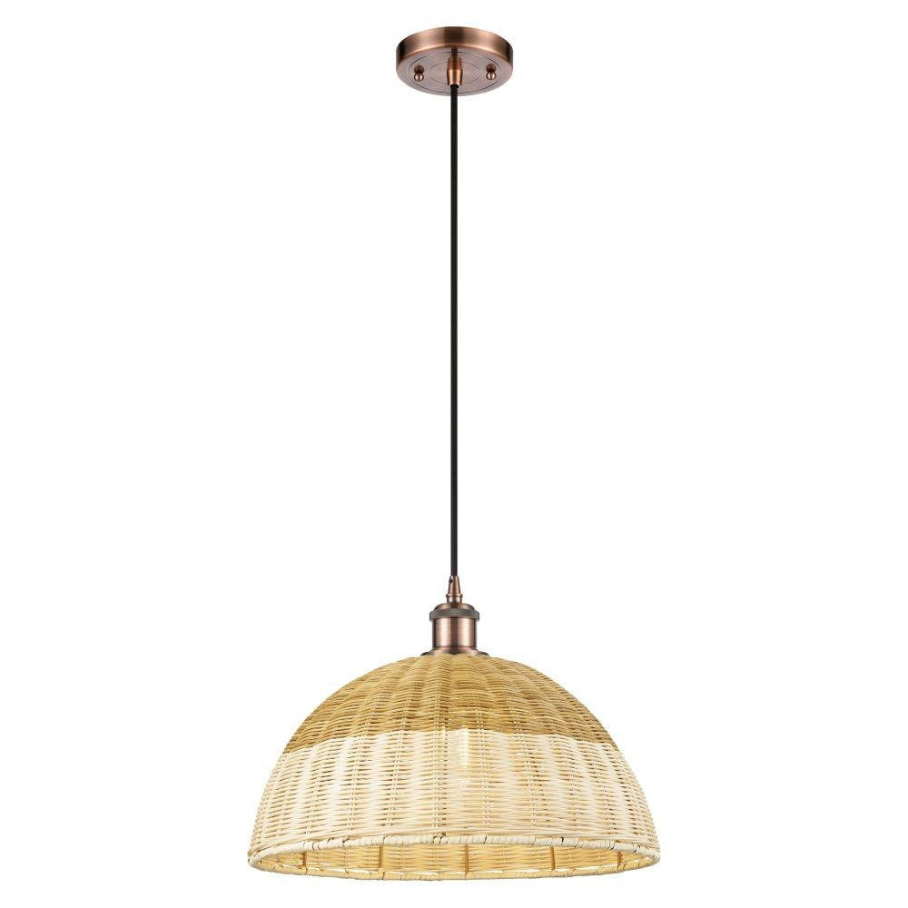 Bristol Natural II 1 Light Cord Hung Mini Pendant 11 Inch by Innovations - 516-1P-NBD2-16