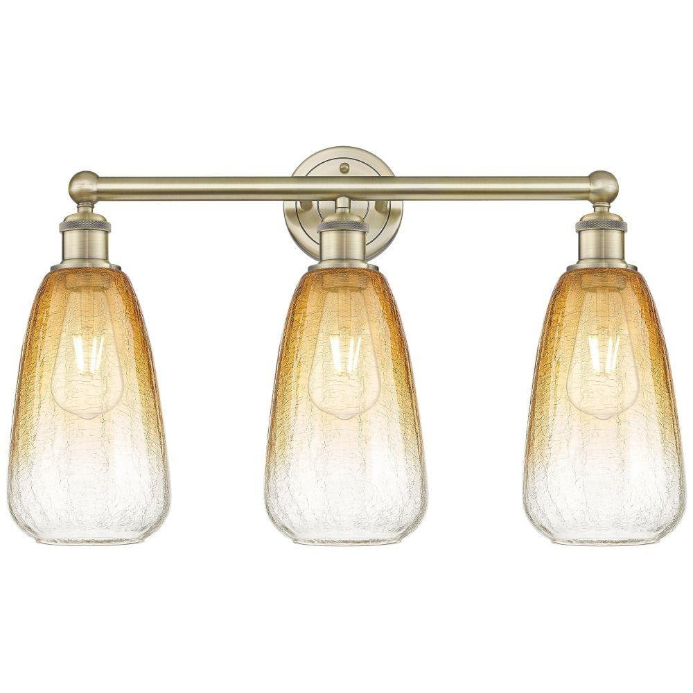 Brookhaven Almond 3 Light Bath Vanity 15.25 Inch X 24 Inch by Innovations - 616-3W-G480-6