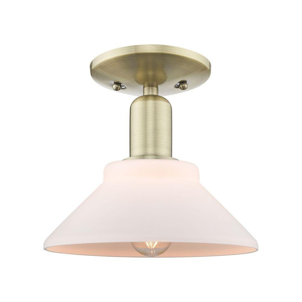 Orwell 1 Light Semi Flush Mount 8.5 Inch and 8.38 Inch Wide by Innovations - 716-1C-G13