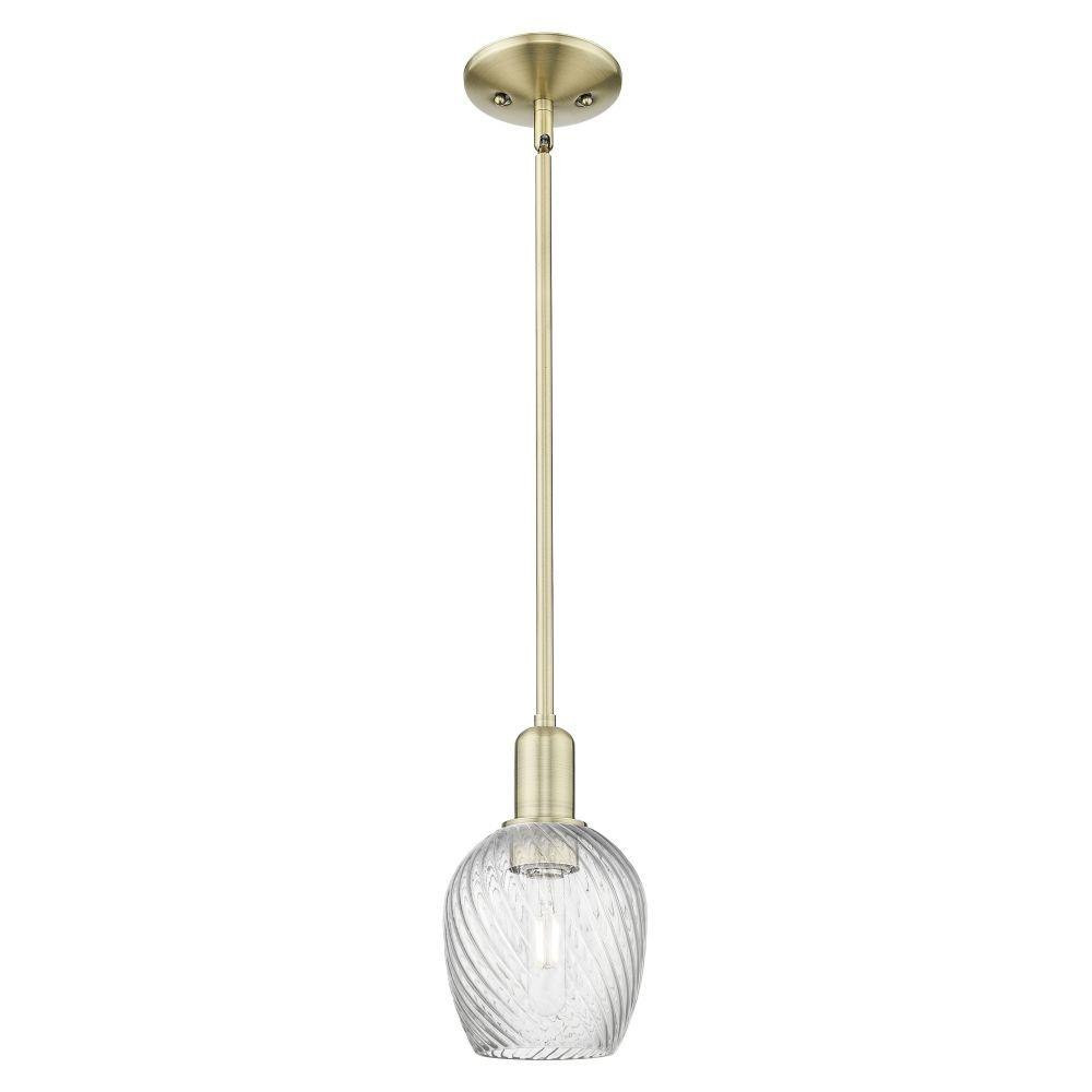 Salina 1 Light Stem Hung Mini Pendant 10 Inch X 5.75 Inch by Innovations - 716-1S-G292