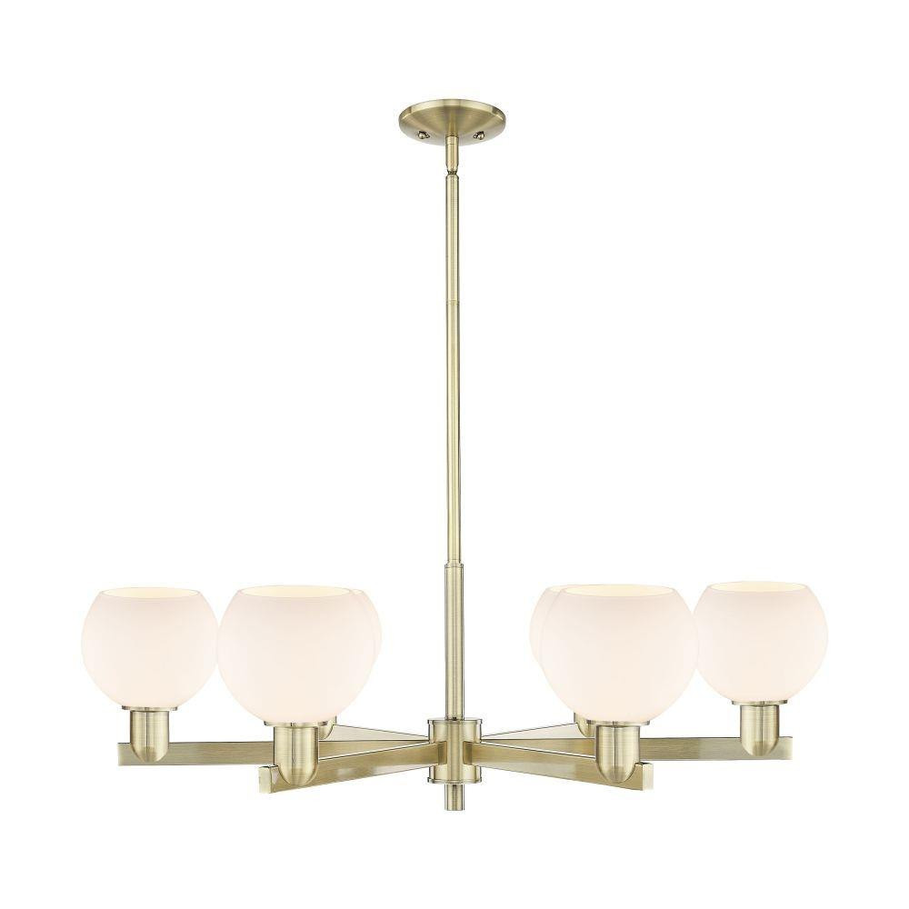 Athens 6 Light Stem Hung Chandelier 9.88 Inch X 35.63 Inch by Innovations - 716-6CR-G12-6