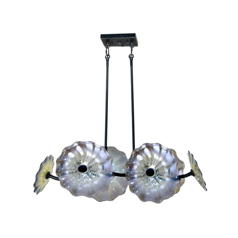 6 Light Large Linear Island Pendant by Dale Tiffany - AH14