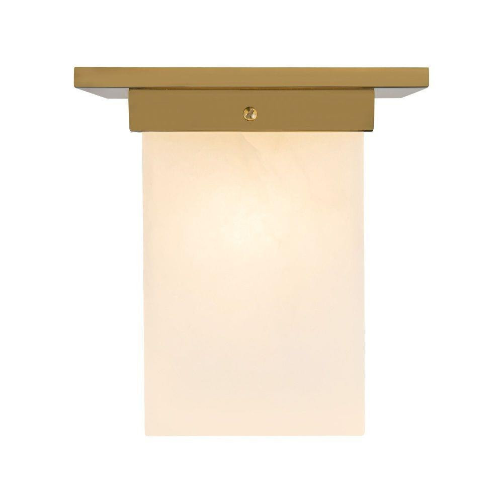 Mineral 1 Light Square Flush Mount 8.63 Inch Tall and 7.88 Inch Wide by Alora - FM356808