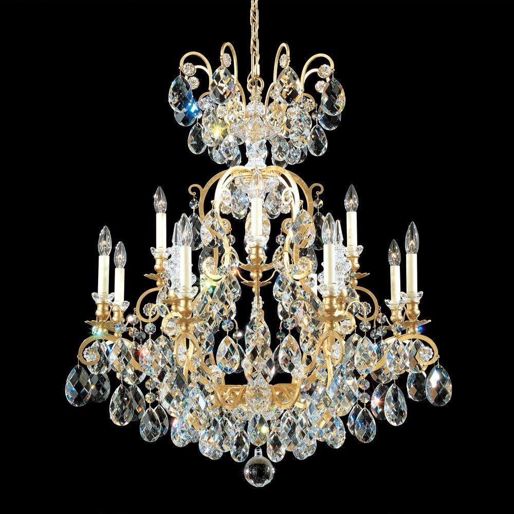 Renaissance 13 Light Chandelier 37 X 32 Inch Wide by Schonbek Signature - 3772