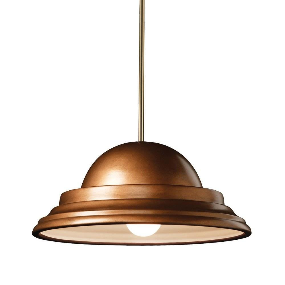 Radiance 1 Light Medium Dome Pendant by Justice Design - CER-6250