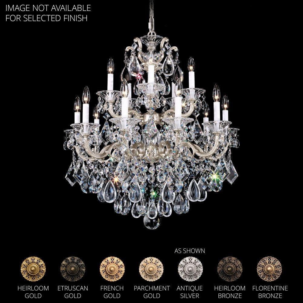 La Scala 15 Light Chandelier 32 Inch and 28 Inch Wide by Schonbek Signature - 5075