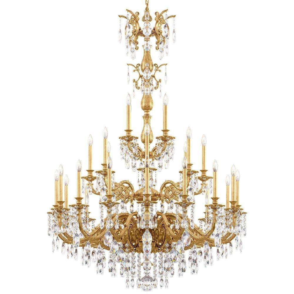Milano 28 Light Chandelier 68 Inch and 50 Inch Wide by Schonbek Signature - 5688