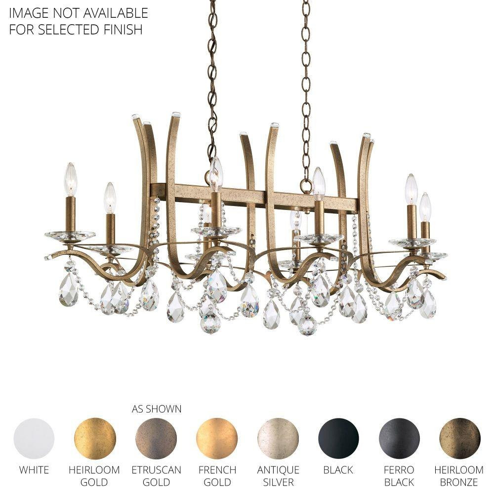 Vesca 8 Light Chandelier 20.5 Inch and 24 Inch Wide by Schonbek Signature - VA8435N