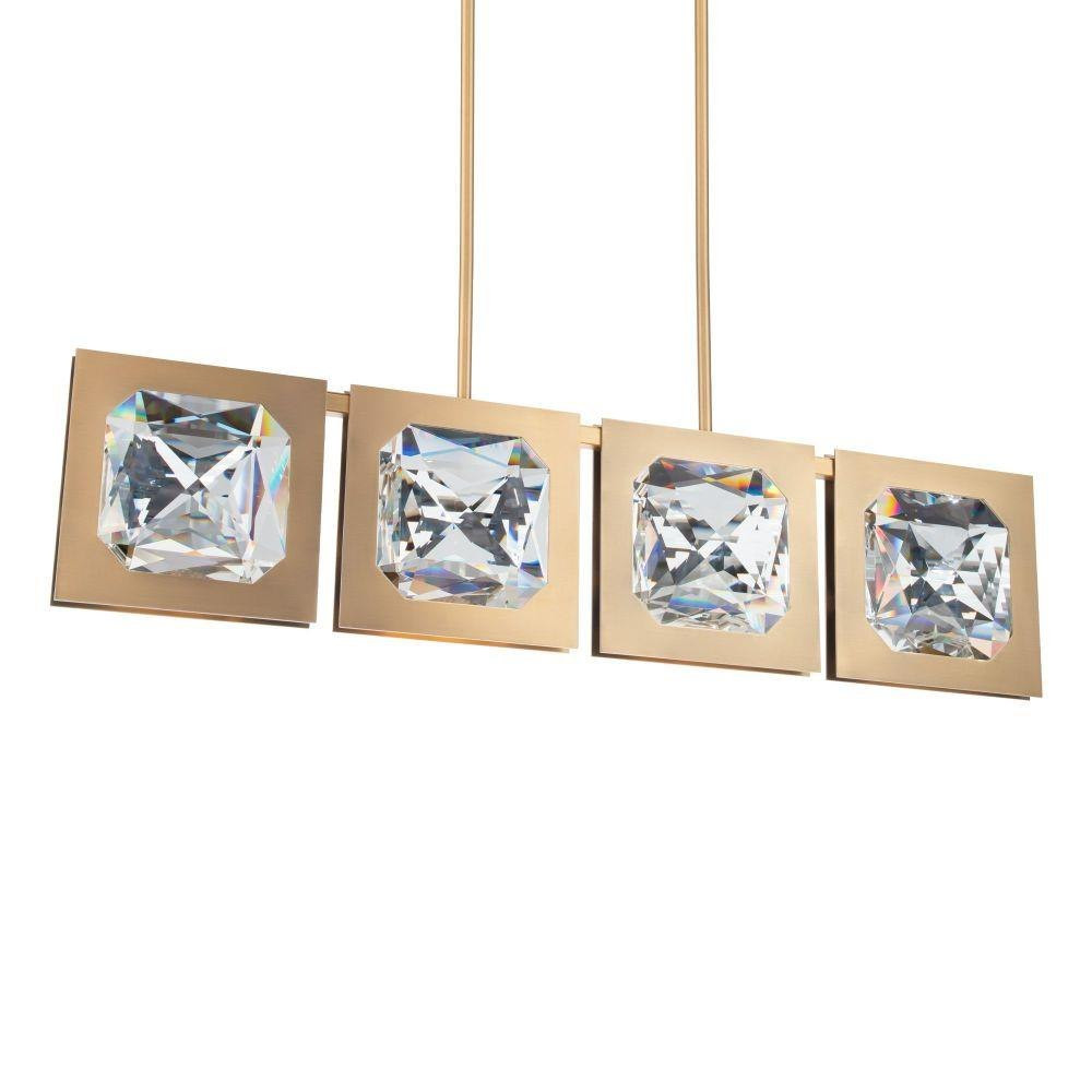 Enchante 11W 4 LED Linear Pendant 10 X 3.88 Inch Wide by Schonbek Beyond - BPD75243