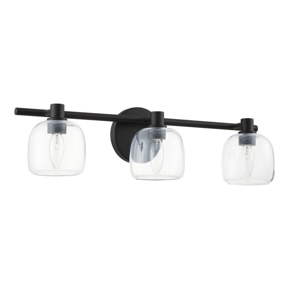 Valentina 3 Light Bath Vanity 6.5 Inch Tall and 6.25 Inch Wide by Thesis - 207009A