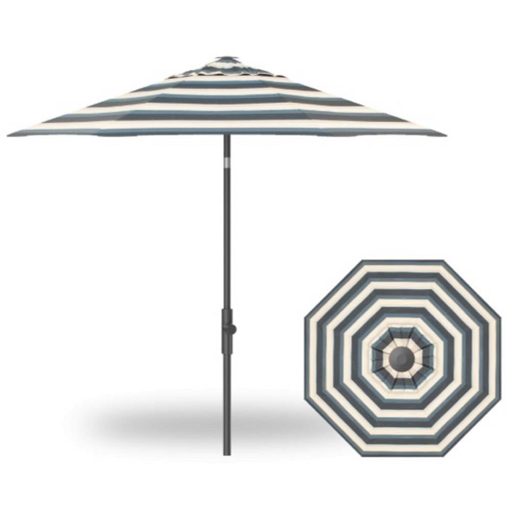 9 Foot Aluminum Twist Lift Octagon Market Umbrella by Treasure Garden - UM850