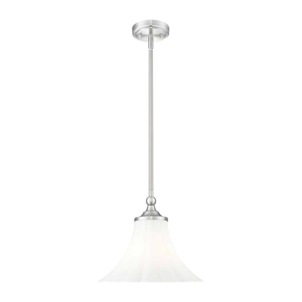 Fleur 1 Light Pendant 10.75 Inch Tall and 12 Inch Wide by Z Lite - 1958P12