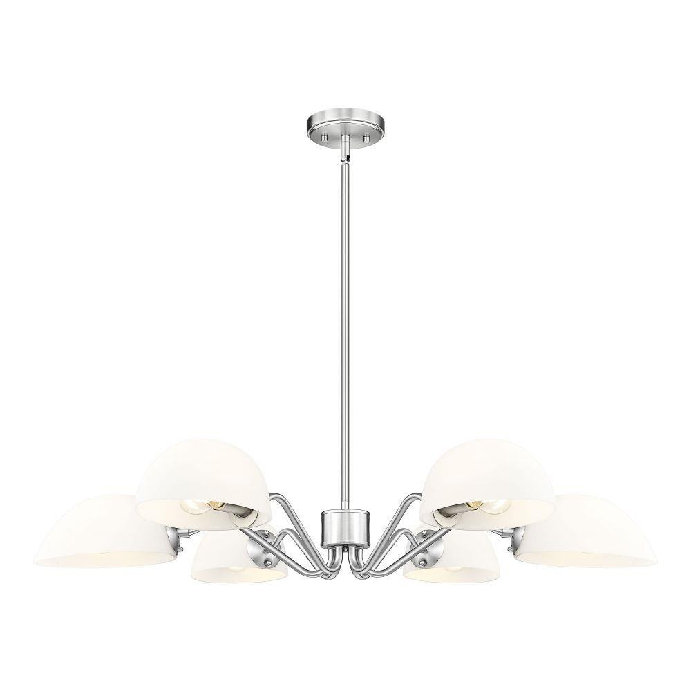 Breton 6 Light Chandelier 5 Inch Tall and 39 Inch Wide by Z Lite - 3048-6