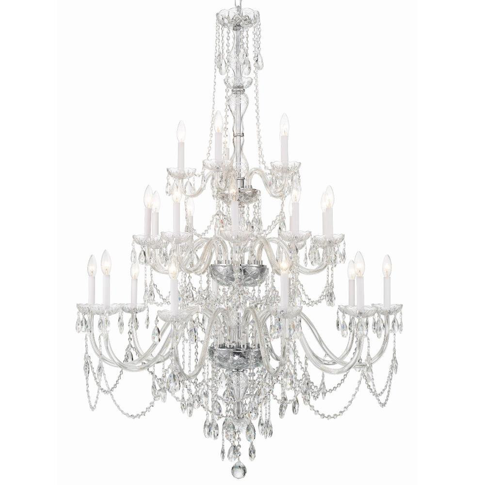 Traditional Crystal 25 Light Oversized Chandelier by Crystorama - 1156