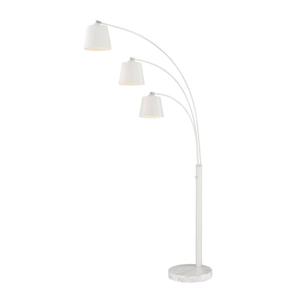 Quana Three Light Arch Floor Lamp by Lite Source - LSF-83033WBB