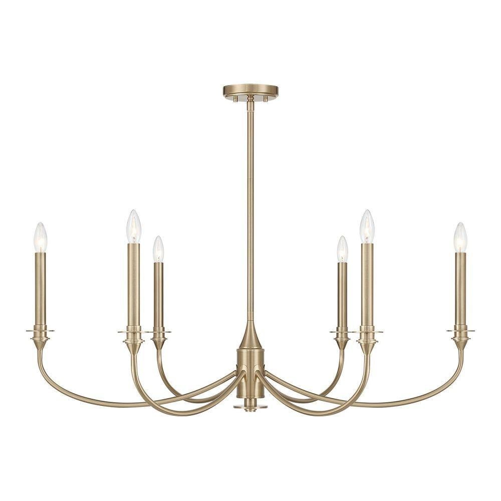 Coventry 6 Light Chandelier 13.75 Inch Tall and 40 Inch Wide by Savoy House - 1-1500-6
