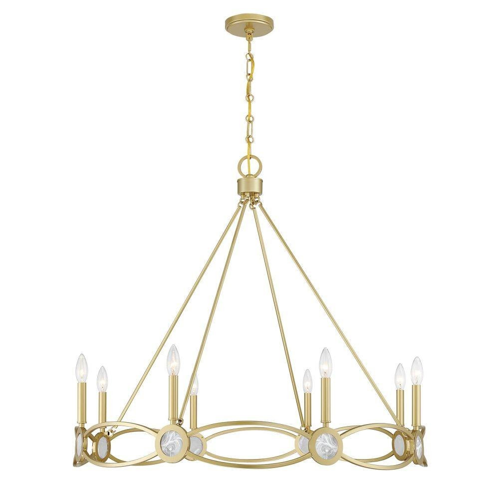 Minette 8 Light Chandelier 34 Inch Tall and 37 Inch Wide by Savoy House - 1-4102-8