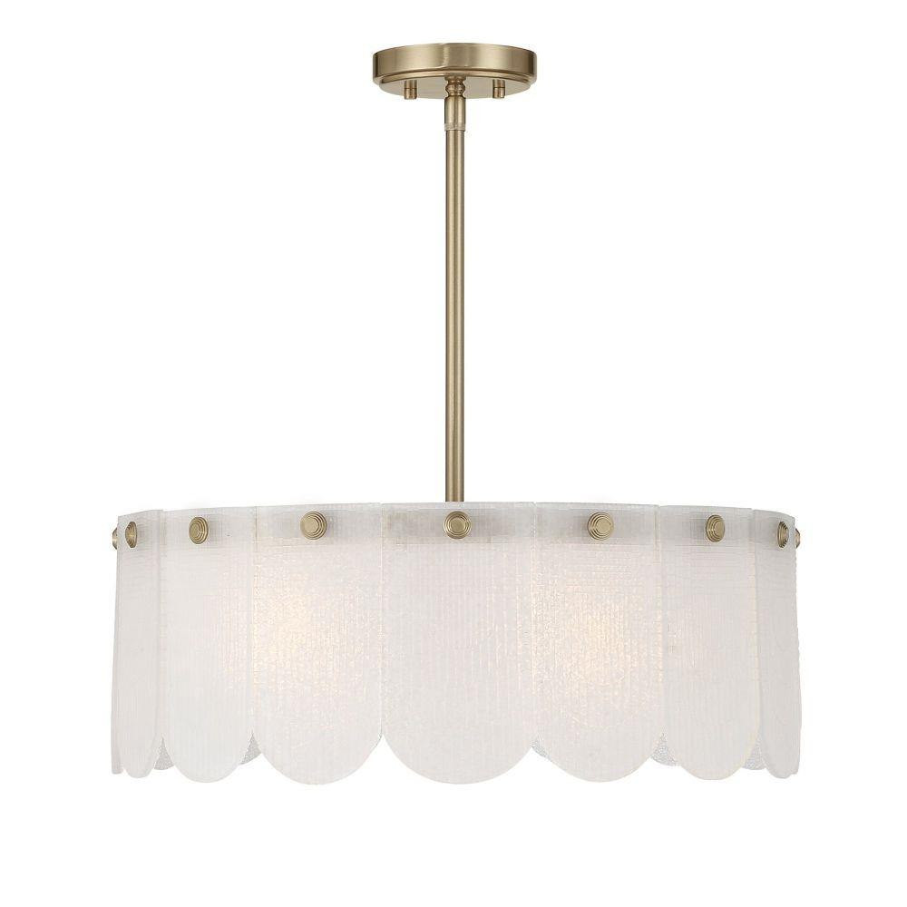Ashton 4 Light Convertible Pendant 8 Inch and 20 Inch Wide by Savoy House - 6-9801-4