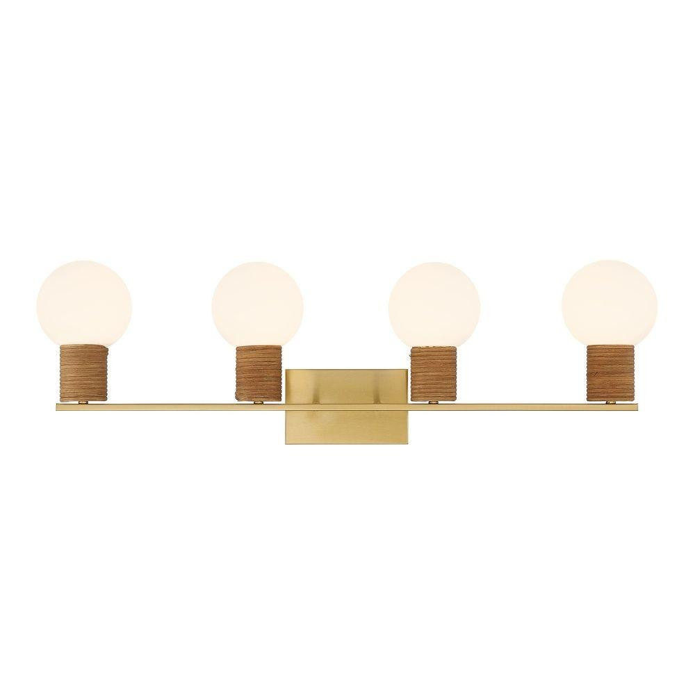 Jarrell 4 Light Bath Vanity 10 Inch Tall and 33.5 Inch Wide by Savoy House - 8-4081-4