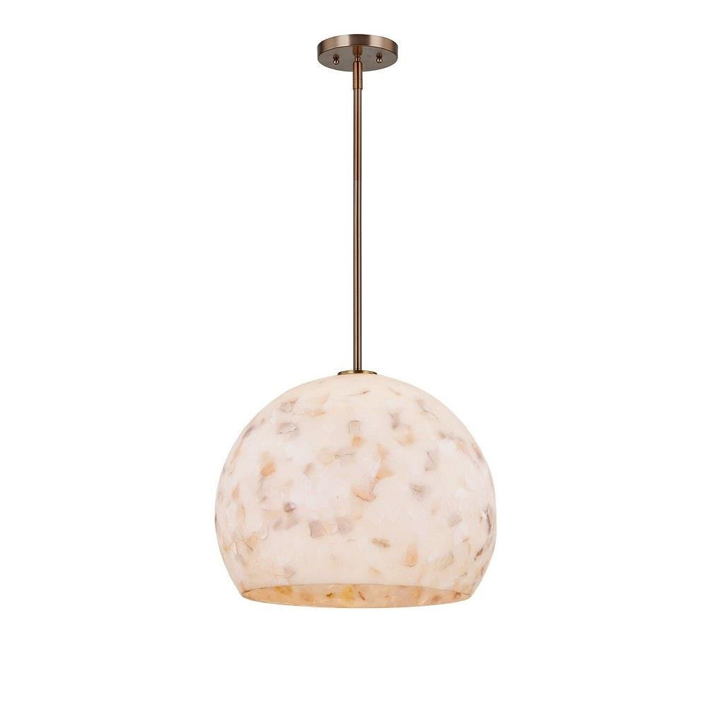Alabaster Rocks 1 Light Large Pendant by Justice Design - ALR-6537
