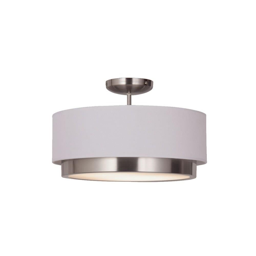 Tate 30W 1 LED 15.75 Inch Wide Flush Mount by Justice Design - FAB-4470
