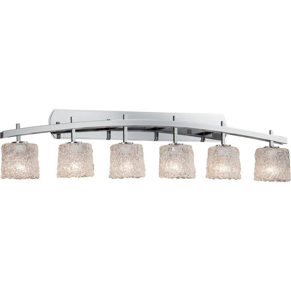 Veneto Luce Archway 6 Light Oval Lace Vanity Light by Justice Design - GLA-8596-30-LACE