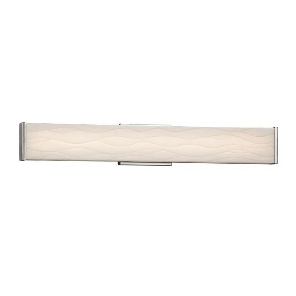 Porcelina Latitude 28W LED Linear Vanity Light by Justice Design - PNA-8605-WAVE