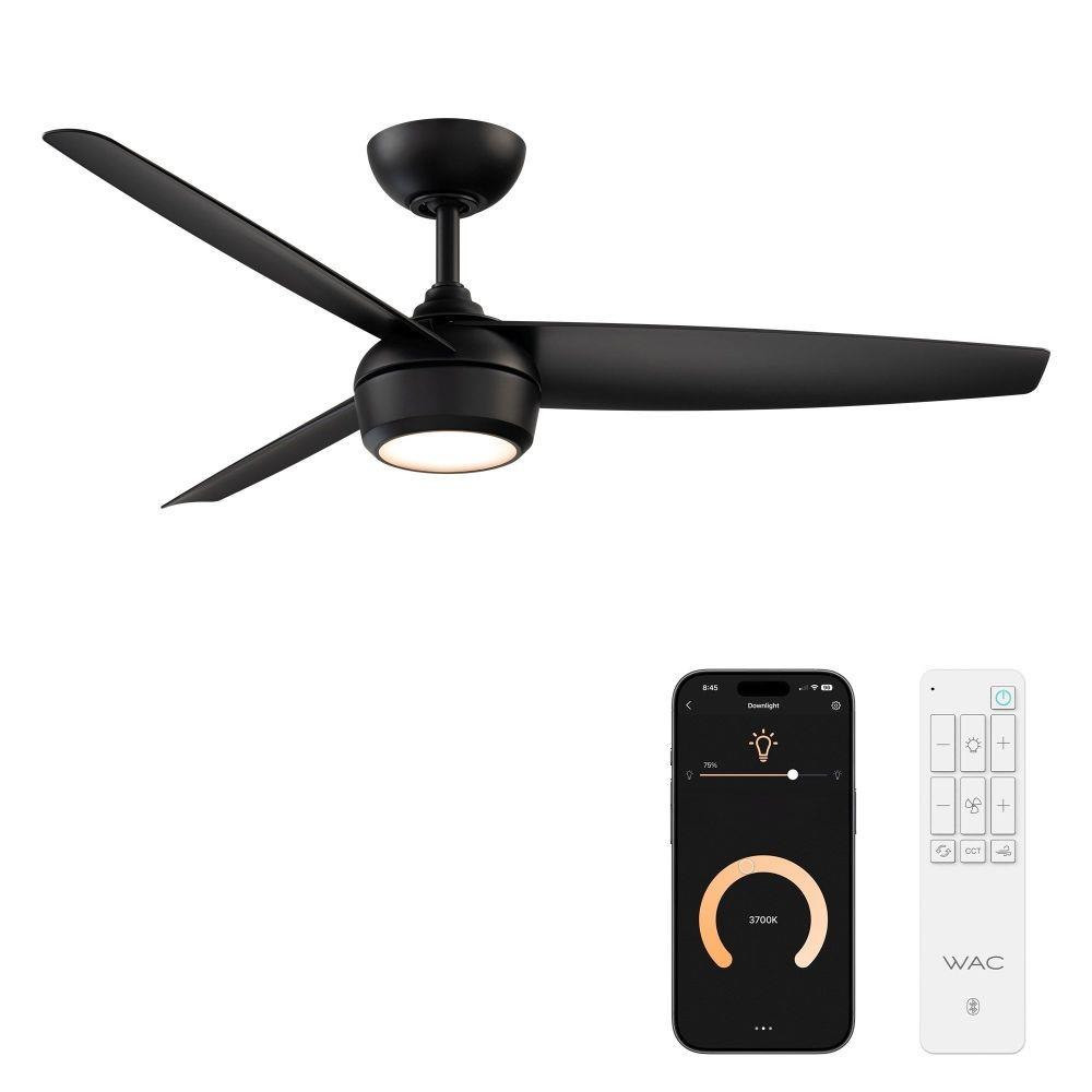 Ferris 3 Blade Ceiling Fan with Light Kit 13.75 Inch X 52 Inch Wide by WAC - F-110L