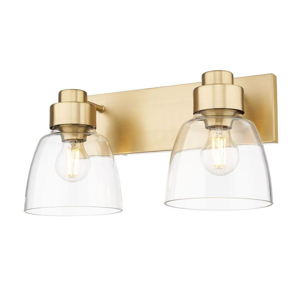 Remy 2 Light Bath Vanity 8.75 Inch Tall and 16.88 Inch Wide by Golden - 0314-BA2