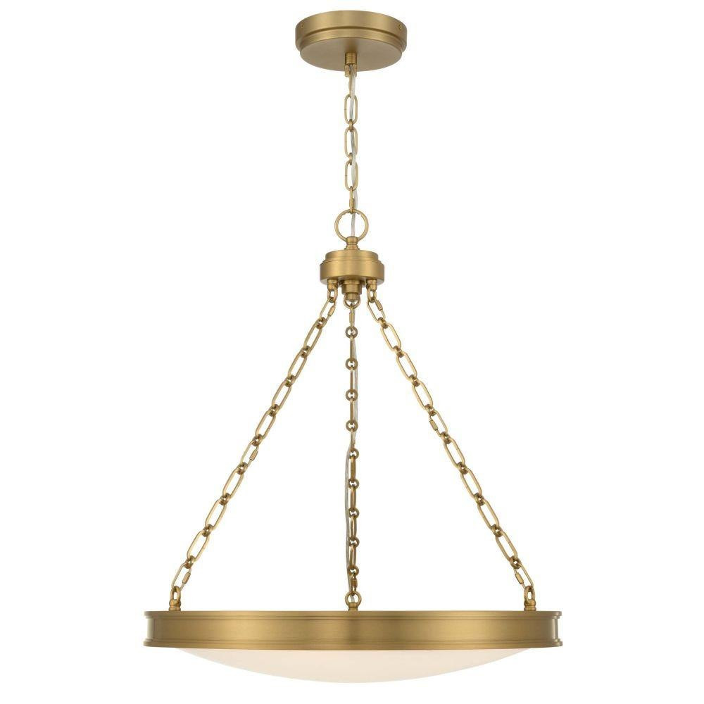 Cameron 40W 1 LED Pendant 28 Inch Tall and 24 Inch Wide by Golden - 1700-24