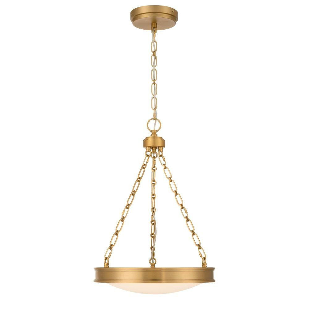 Cameron 32W 1 LED Pendant 24.75 Inch Tall and 16.5 Inch Wide by Golden - 1700-17