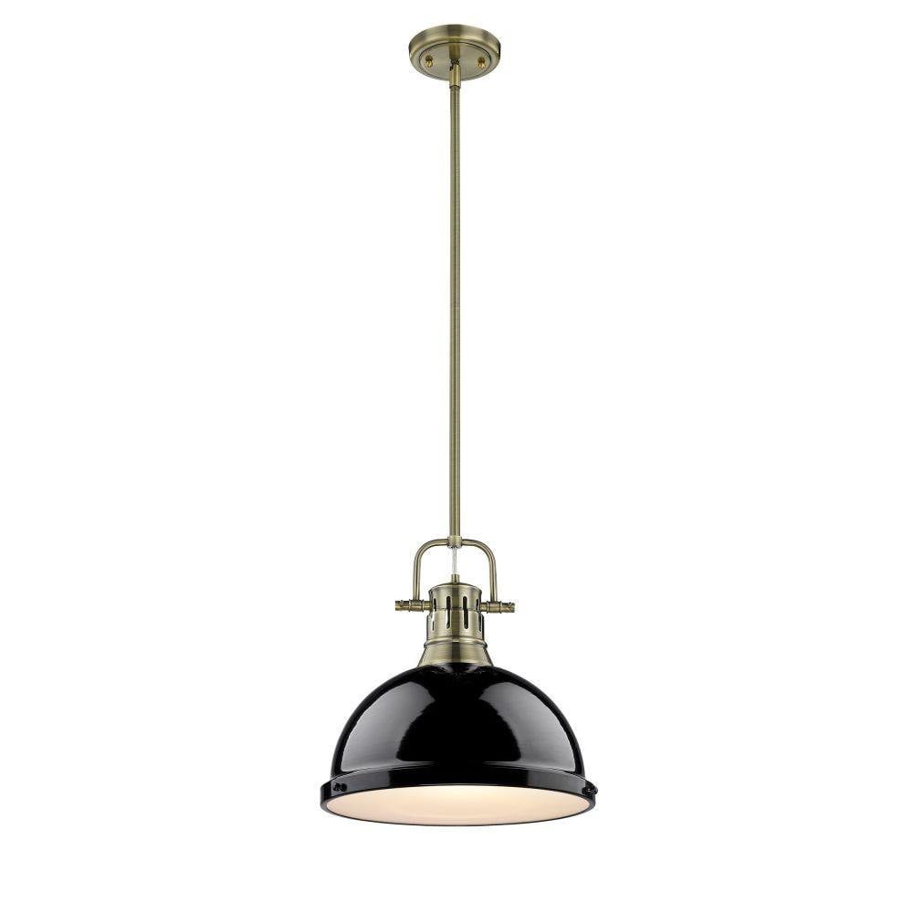 Duncan 1 Light Medium Rod Pendant 14.63 Inch Tall by Golden - 3604-L