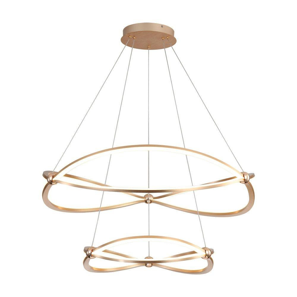 Spirale 86.6W 1 LED Chandelier 10.38 Inch Tall and 31.5 Inch Wide by Golden - 7916-32-19