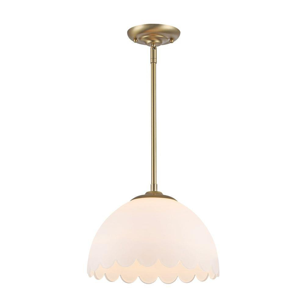Dorinda 1 Light Pendant 8.75 Inch Tall and 12.25 Inch Wide by Golden - 6954-M