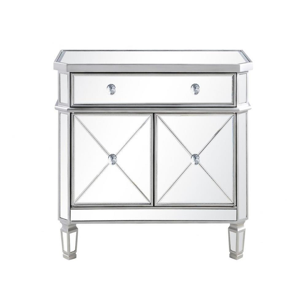 Contempo 1 Drawer 2 Door Cabinet 32 Inch Tall and 16 Inch by Elegant Decor - MF6-1002