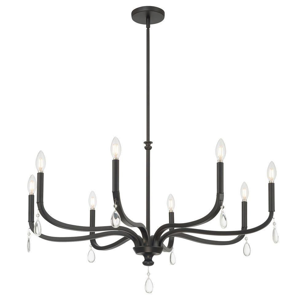 Viremont 8 Light Chandelier 21.75 Inch Tall and 36 Inch Wide by Millennium - 220108